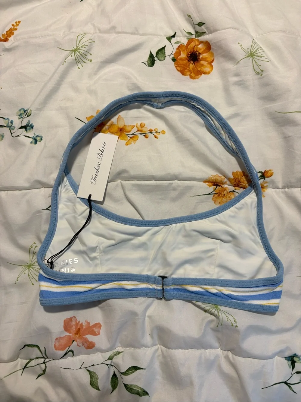 Frankies Bikinis striped bralette
